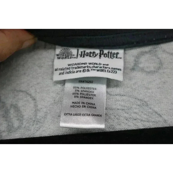 Wizarding World Harry Potter Pajama Set-Size XL-Drawstring-Pockets-Capri - Picture 3 of 6